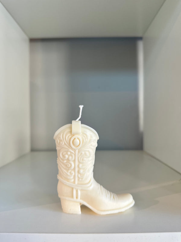 Cowboy Boot Candle