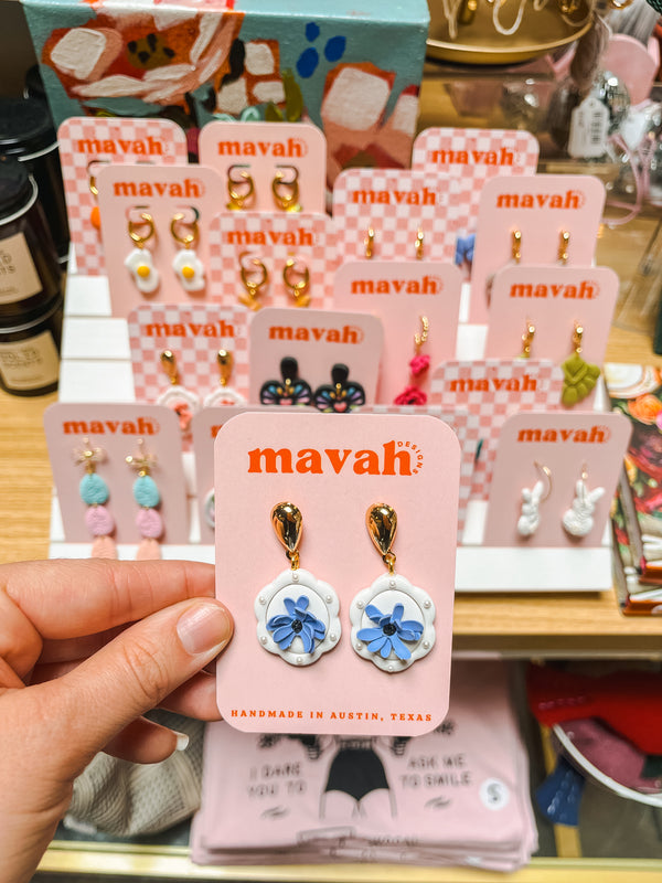 Dainty Flower with Pearls Earrings