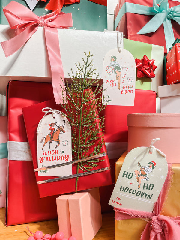 Ho Ho Hoedown Holiday Gift Tag