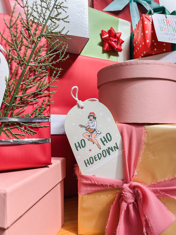 Ho Ho Hoedown Holiday Gift Tag