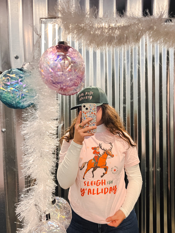 Sleigh the Y'allidays Full-Color Tee