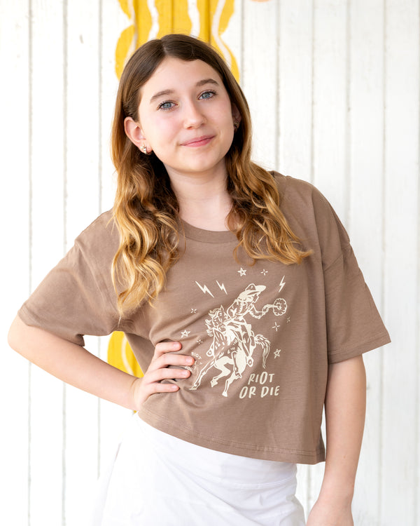Riot or Die Crop Tee