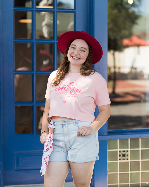 Hot Cowgirl Summer Crop Tee
