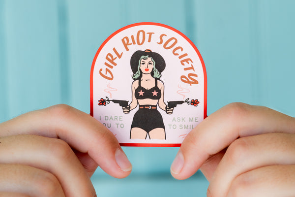Girl Riot Society Die Cut Sticker - Dale