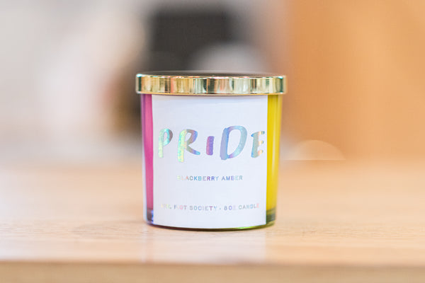PRIDE Rainbow Candle