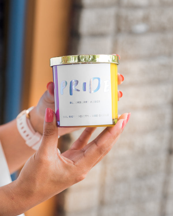 PRIDE Rainbow Candle