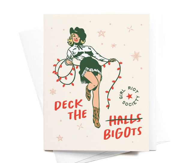 Deck the Bigots Holiday Greeting Card