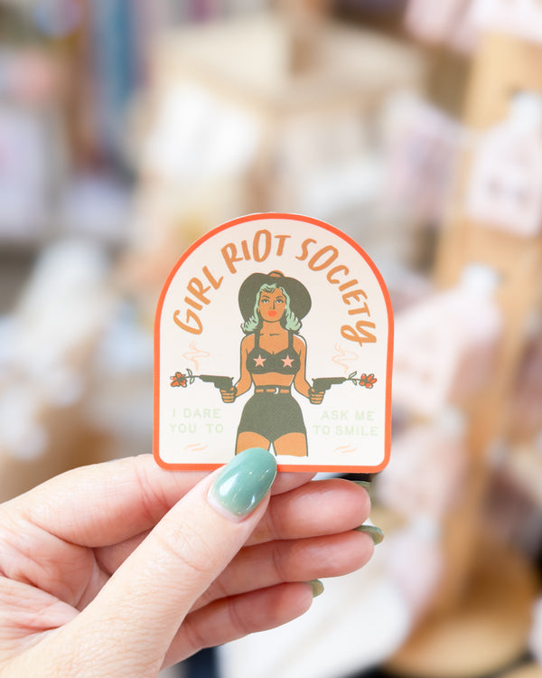 Girl Riot Society Die Cut Sticker - Dale