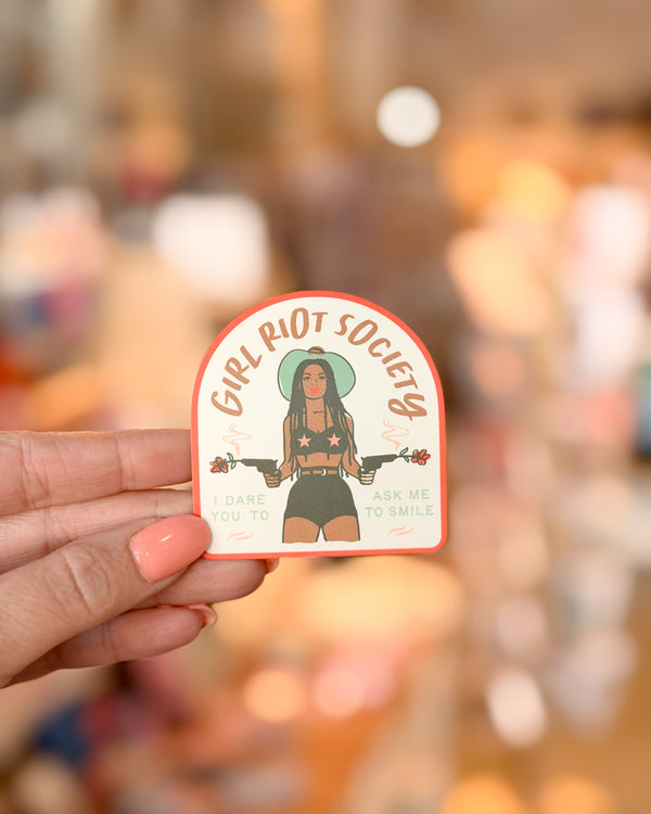 Girl Riot Society Die Cut Sticker - Eliza