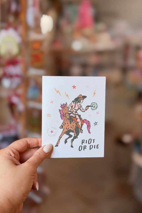 Riot Or Die Greeting Card