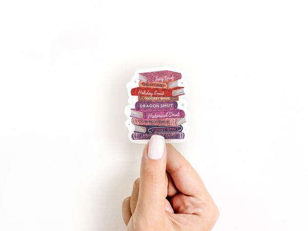 Smut Book Stack Sticker