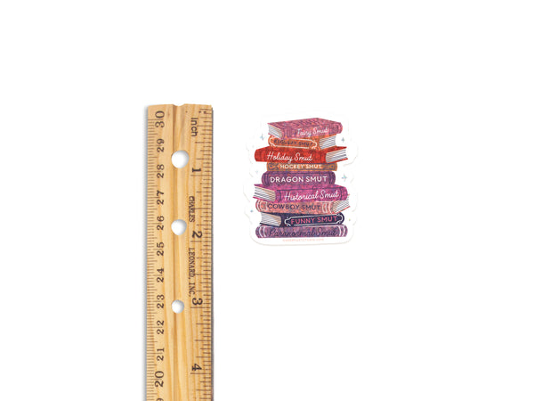 Smut Book Stack Sticker