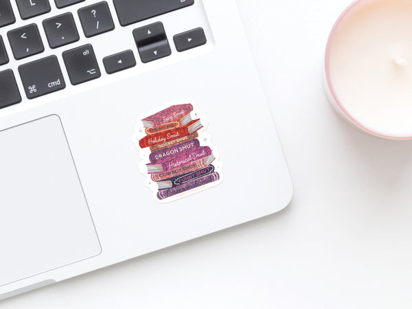 Smut Book Stack Sticker