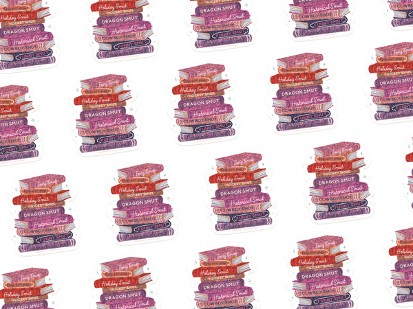Smut Book Stack Sticker