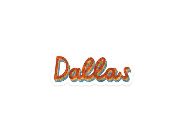 Dallas Glitter Sticker