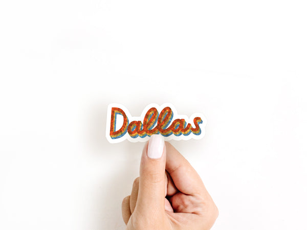 Dallas Glitter Sticker