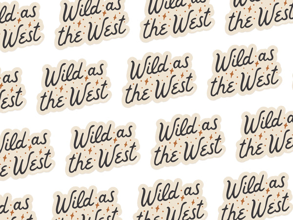 Wild As The West Sticker