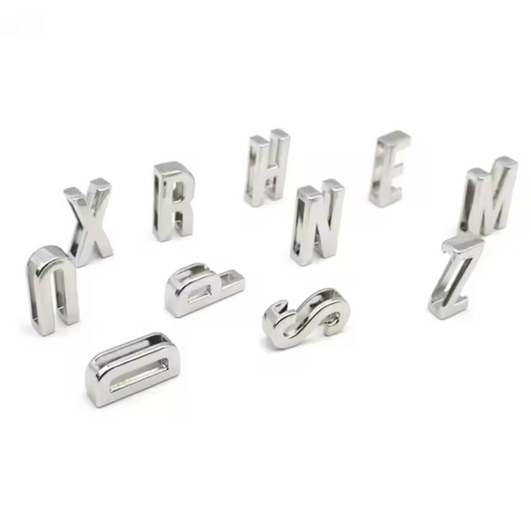 Silver Letter Bandana Slides