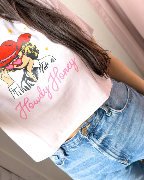 Howdy Honey Full-Color Crop Tee