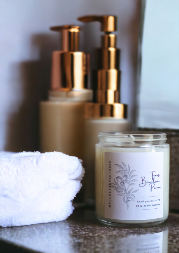 Organic Soy Candle | Texas Bourbon Pecan - 3