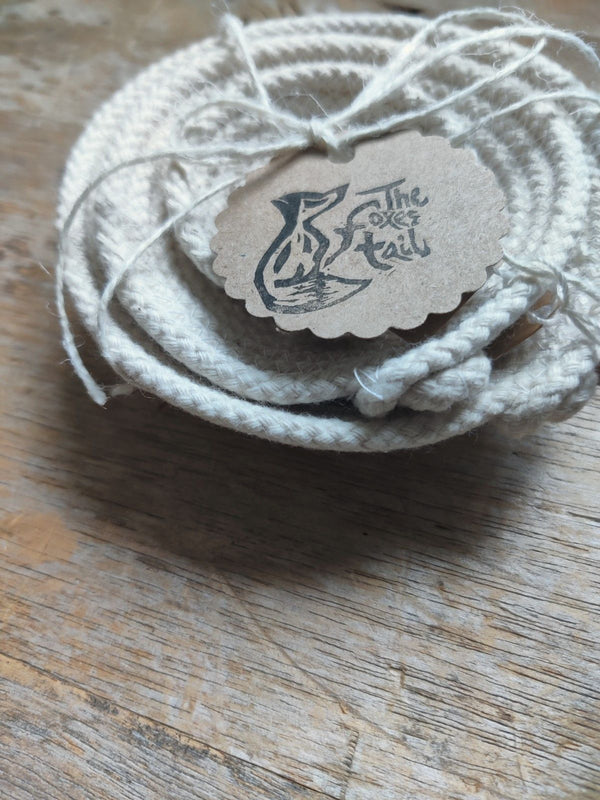 Set of 3 Cotton Rope Bowls - White - 2