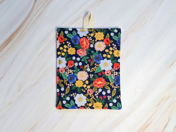 Vintage Blossom Blue Rifle Paper Co Pot Holder - 1