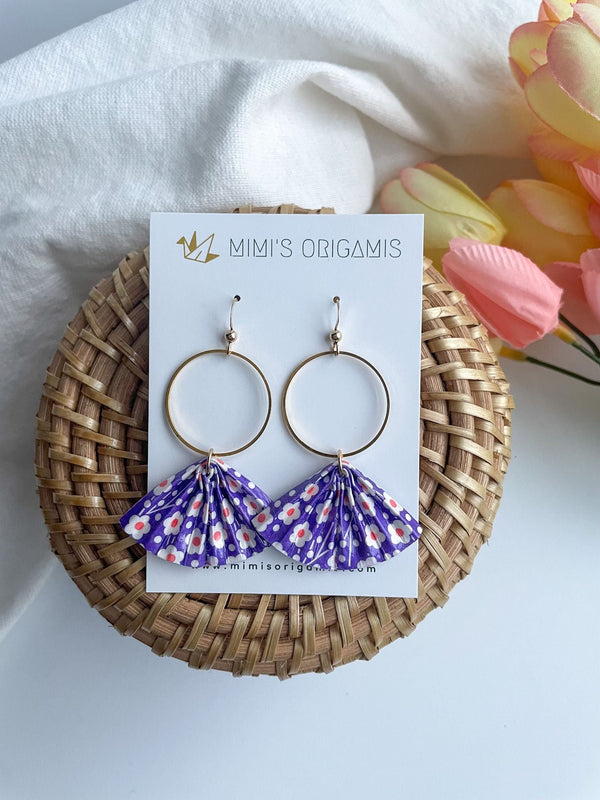 Origami Fan Earrings - 5