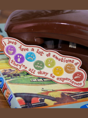 Rainbow of Emotions Embroidered Patch - 1