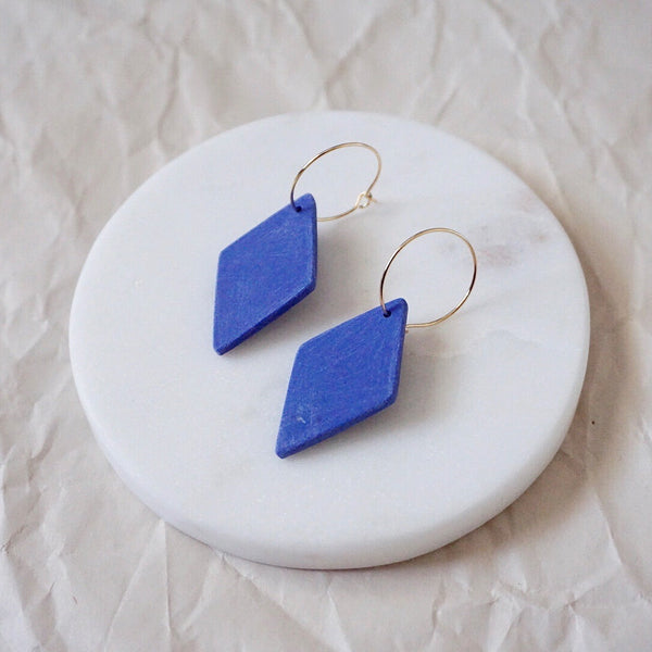 Diamond Hoop Earrings - 3