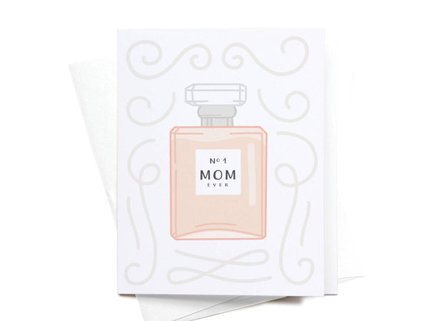 No. 1 Mom Perfume Greeting Card - HS
