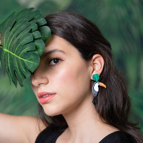 Toco Toucan Stud Dangles - 2
