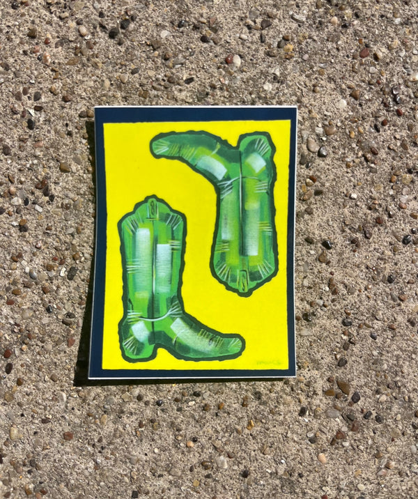 Mylar Balloon Boot Sticker - 2