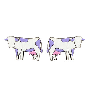 Cow Stud Earrings - 1