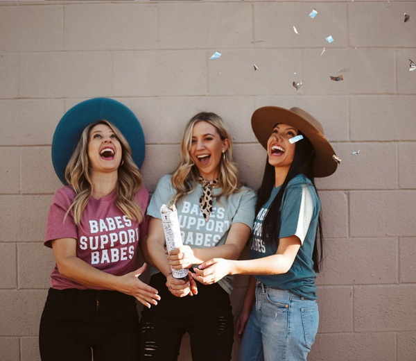 Babes Support Babes Tee - Orange