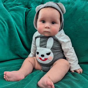 Bunny - Infant Bodysuit w/Ears - 1