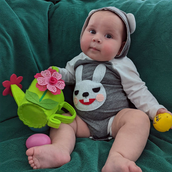 Bunny - Infant Bodysuit w/Ears - 4