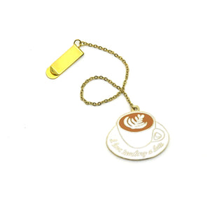 Latte Enamel Bookmark - 1