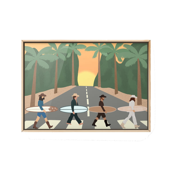 Surfer Beatles Abbey Road Print - 1