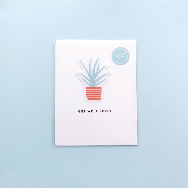 Get Well Soon Sticker Card - 2