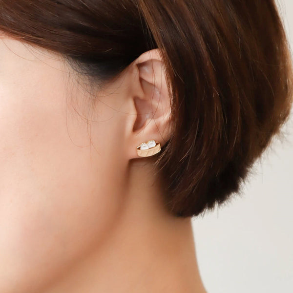 XLB/ XLB Basket Mismatched Enamel Earrings - 2