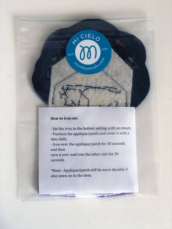 Frida - Iron On Applique/Patch