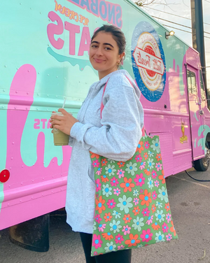 Dancing Flowers Tote - 1