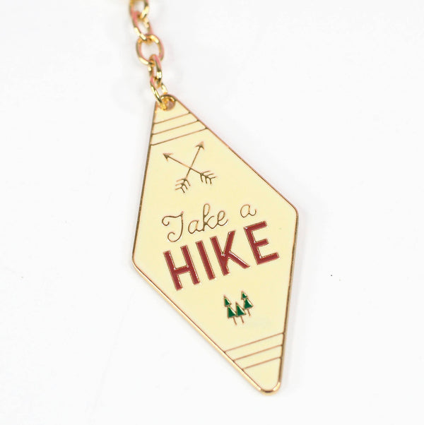 Camp Collection Enamel Motel Keychain: Take a Hike